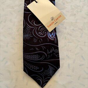 Simon Carter London. Men's 100% Silk tie